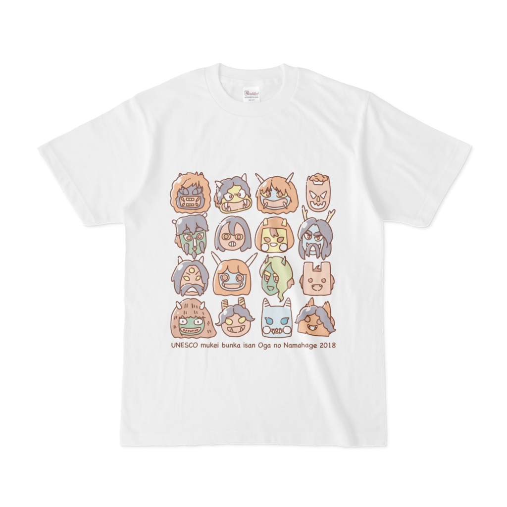 なまはげいっぱいカラフルTシャツ