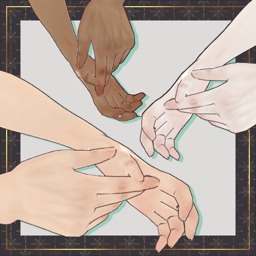 VRoid用 手"のみ"テクスチャ(乗算)