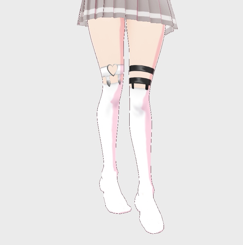 【free/無料】VRoid用ガーター付きハイソックス || knee highs with garters for vroid