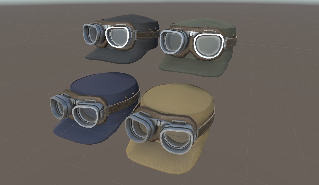 ワークキャップ + ゴーグル