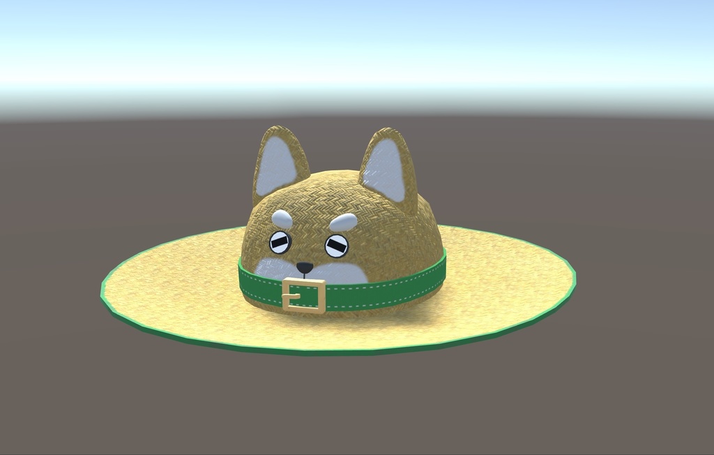 まるしばくん 麦わら帽子