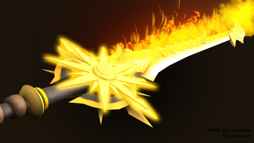 【Unity/VRChat】Flame Sword (Effects+Swordmesh)
