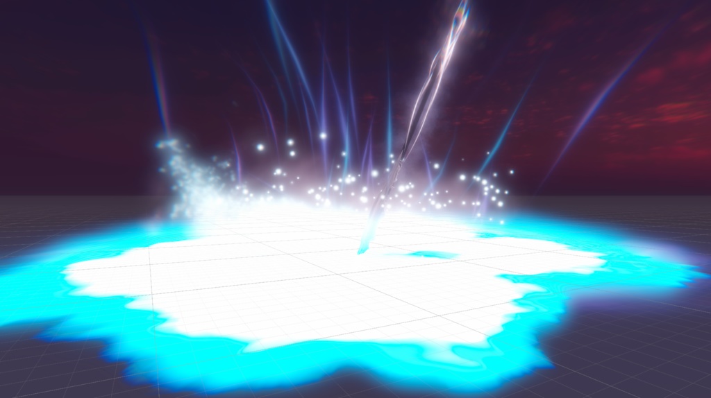 【Unity/VRChat】Sky Ice Spear (Effects+Spearmesh)
