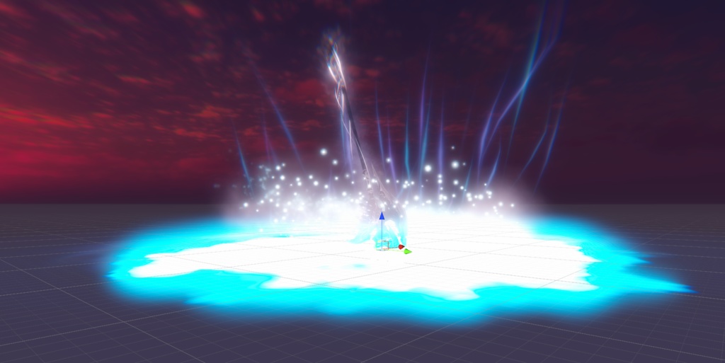 【Unity/VRChat】Sky Ice Spear (Effects+Spearmesh)