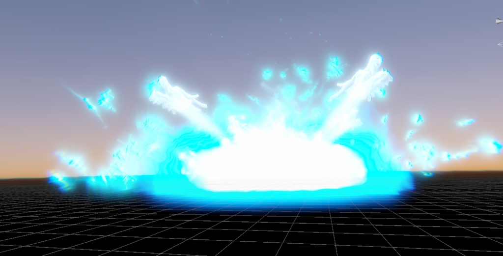 【Unity/VRChat】Ice Dragons (Effects+Dragon Meshes)