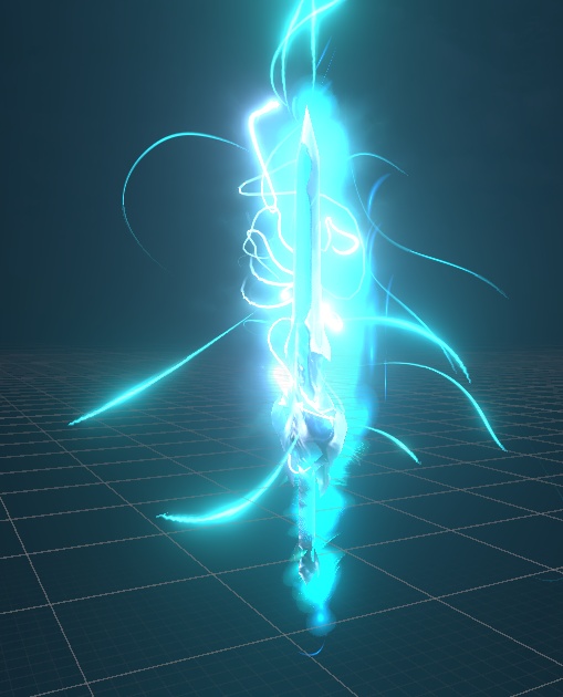 【Unity/VRChat】Lightning Sword (Effects+Sword)