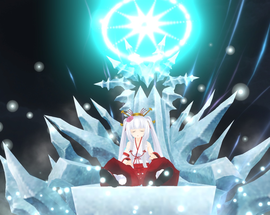 【Unity/VRChat】Ice Throne (Effects+Throne Mesh)