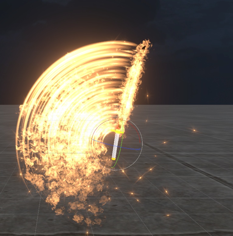 【Unity/VRChat】Fire Katana(Effects+Katana)