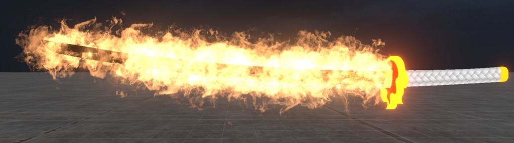 【Unity/VRChat】Fire Katana(Effects+Katana)