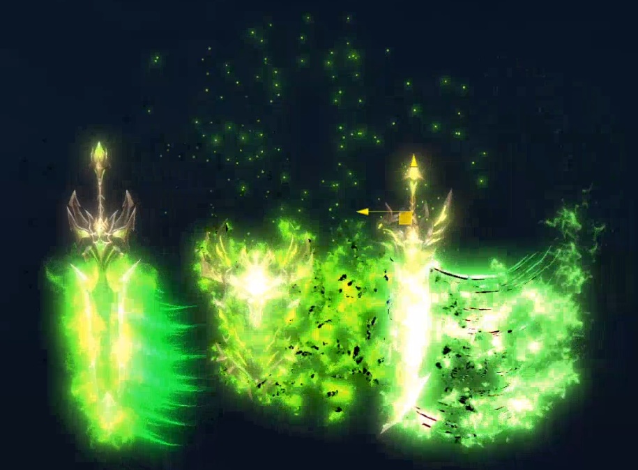 【Unity/VRChat】Cursed Blade(Effects+Sword+Shield)