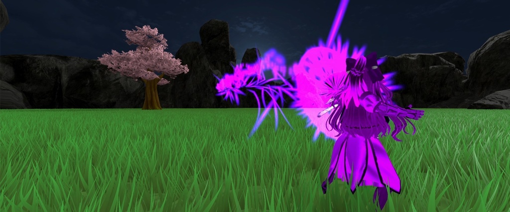 【Unity/VRChat】Dark Paladin(Effects+Avatar Animation(SDK3.0)+SoundOnCollision)