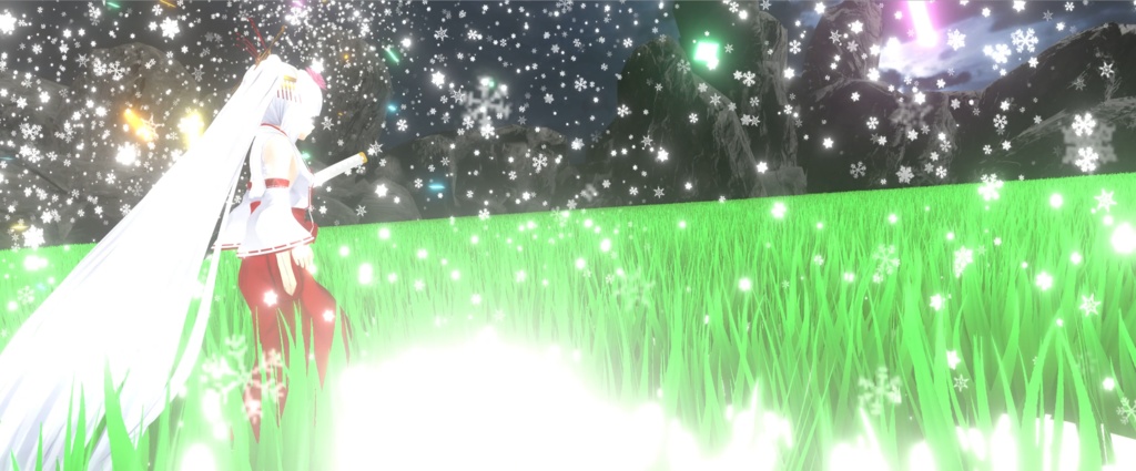 【Unity/VRChat】Inaba Tsukuyo (Effects+Avatar Animation(SDK3.0)+OnRelease))