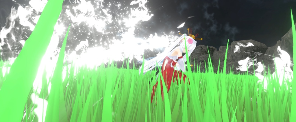 【Unity/VRChat】Inaba Tsukuyo (Effects+Avatar Animation(SDK3.0)+OnRelease))