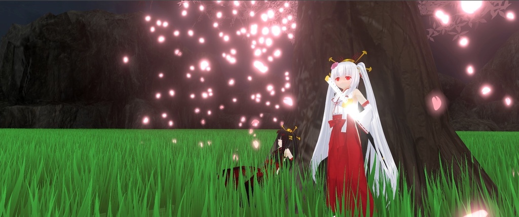 【Unity/VRChat】Inaba Tsukuyo (Effects+Avatar Animation(SDK3.0)+OnRelease))