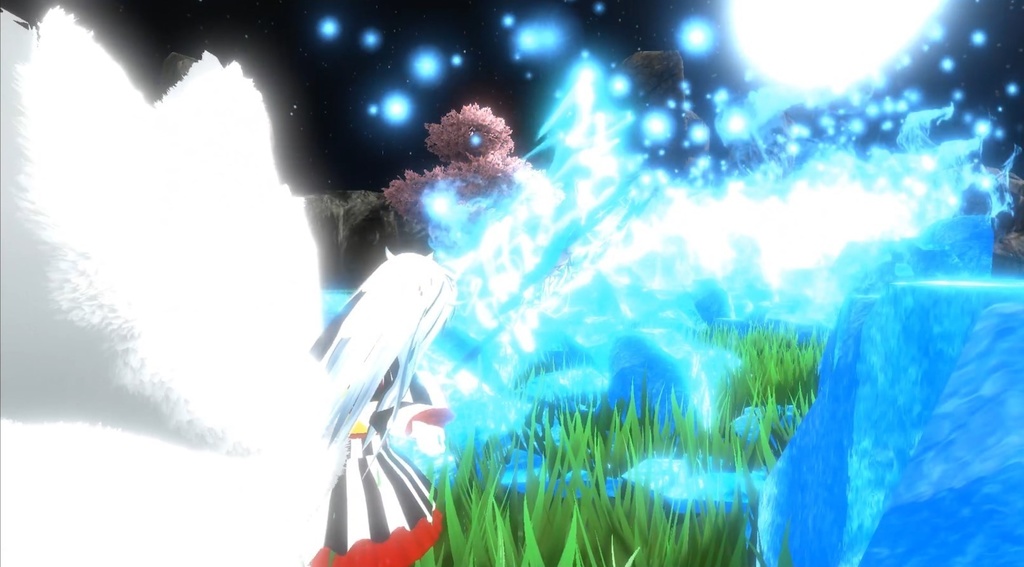 【Unity/VRChat】White Kitsune(Effects+Avatar Animation(SDK3.0))