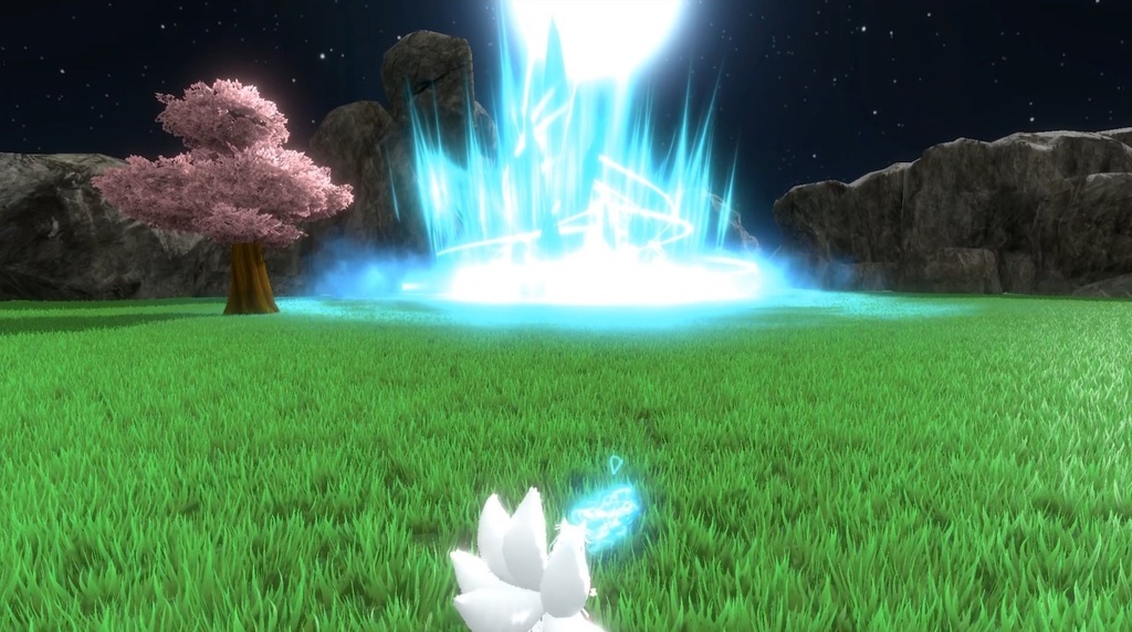 【Unity/VRChat】White Kitsune(Effects+Avatar Animation(SDK3.0))