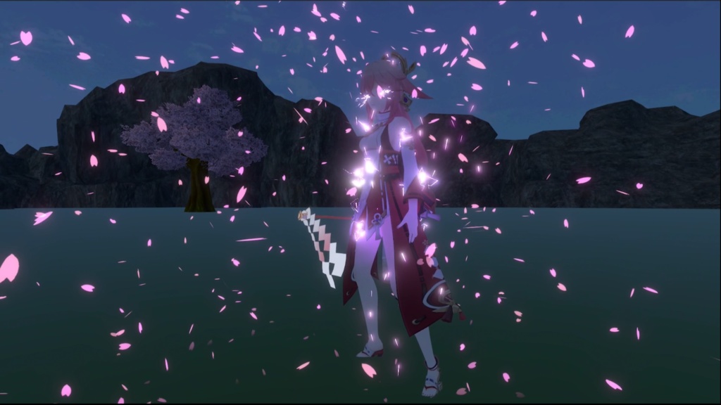 【Unity/VRChat】Yae Miko(Effects+Toggle)