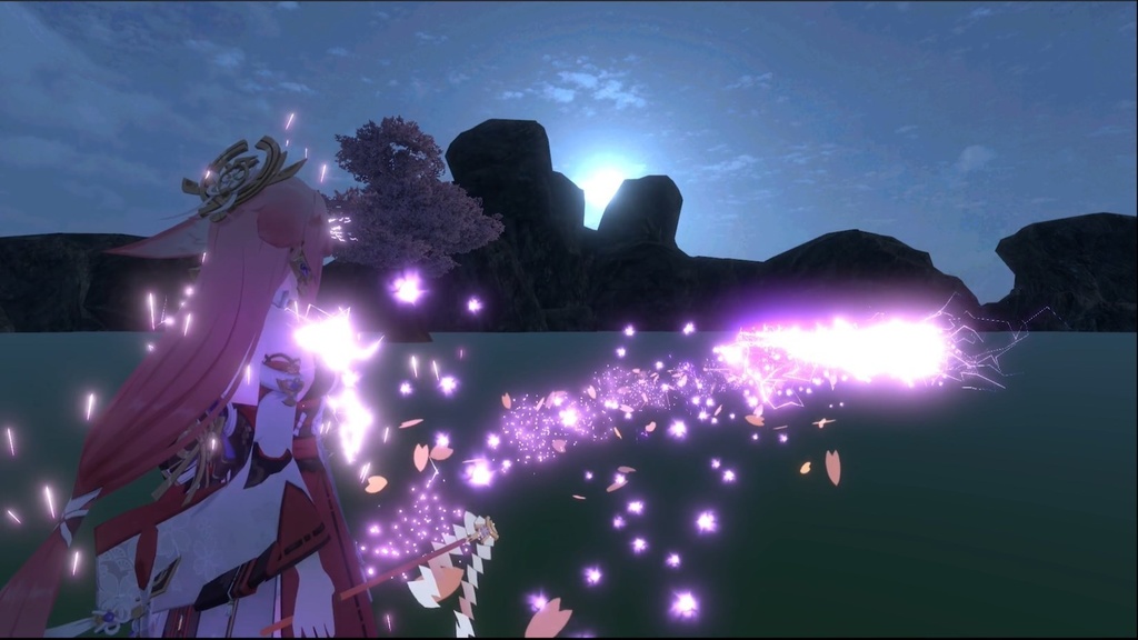 【Unity/VRChat】Yae Miko(Effects+Toggle)