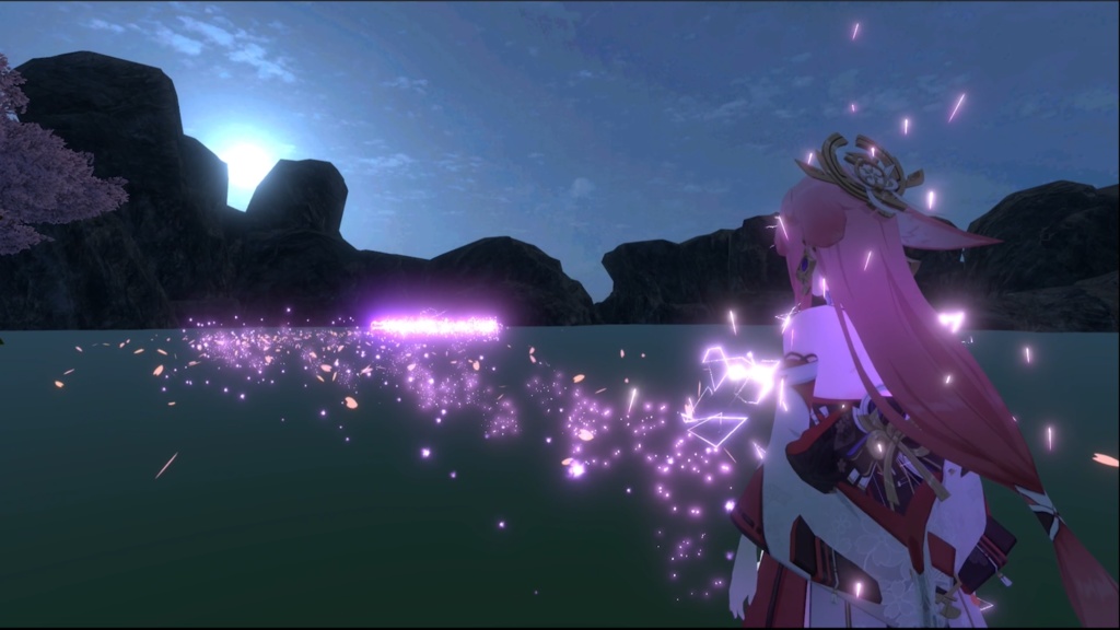 【Unity/VRChat】Yae Miko Light+Heavy Attack(Effects+Toggle)