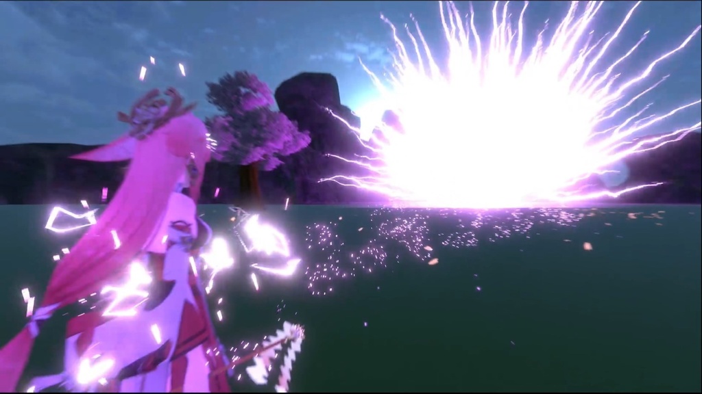 【Unity/VRChat】Yae Miko Light+Heavy Attack(Effects+Toggle)