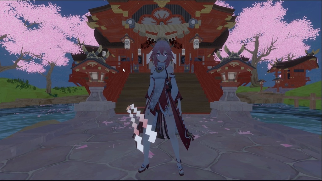 【Unity/VRChat】Yae Miko Shrine(Effects+Toggle)