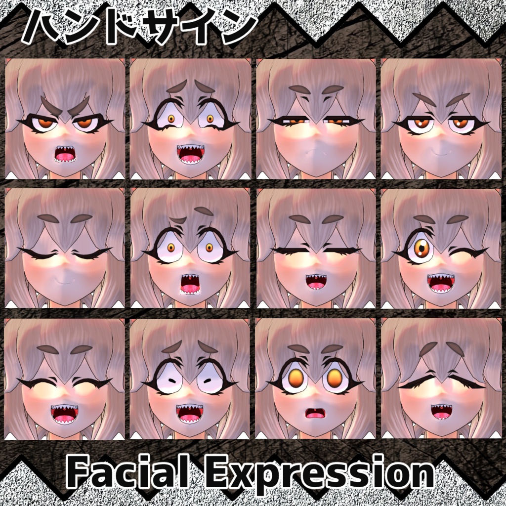 VRC想定3Dアバター 大咬ウル