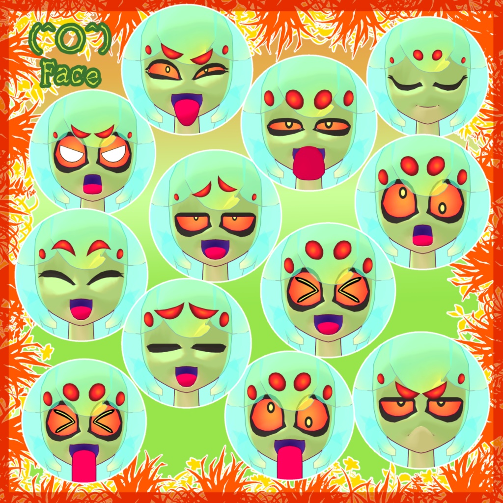 VRChat想定3Dアバター 「トード―」