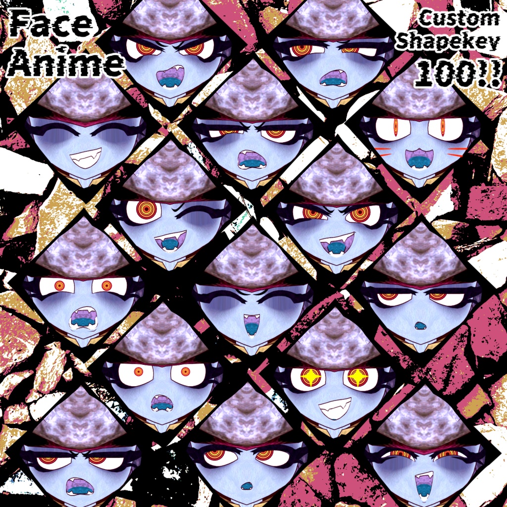 VRChat使用想定3Dモデル 甲殻蟲人 クム Kum