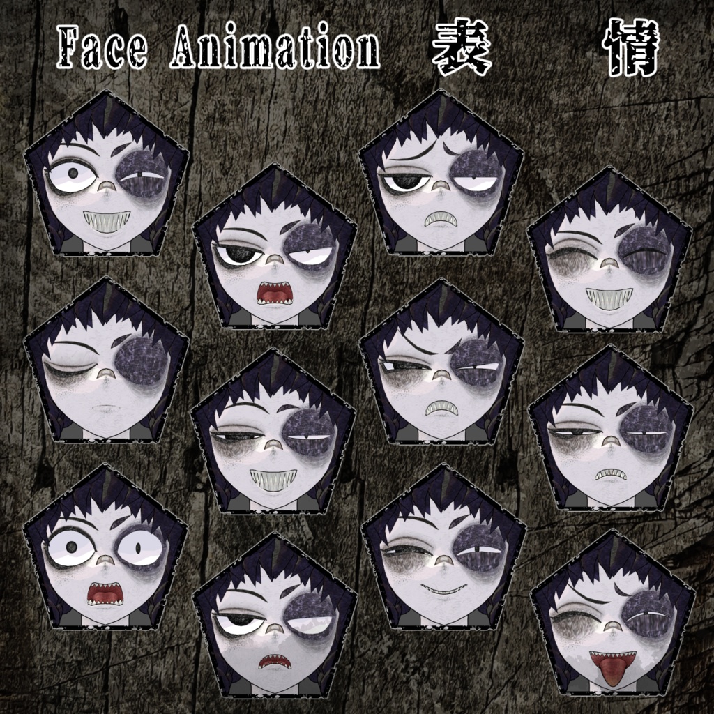 VRChat想定3Dアバター「紙蔵 カムクラ kamukura」