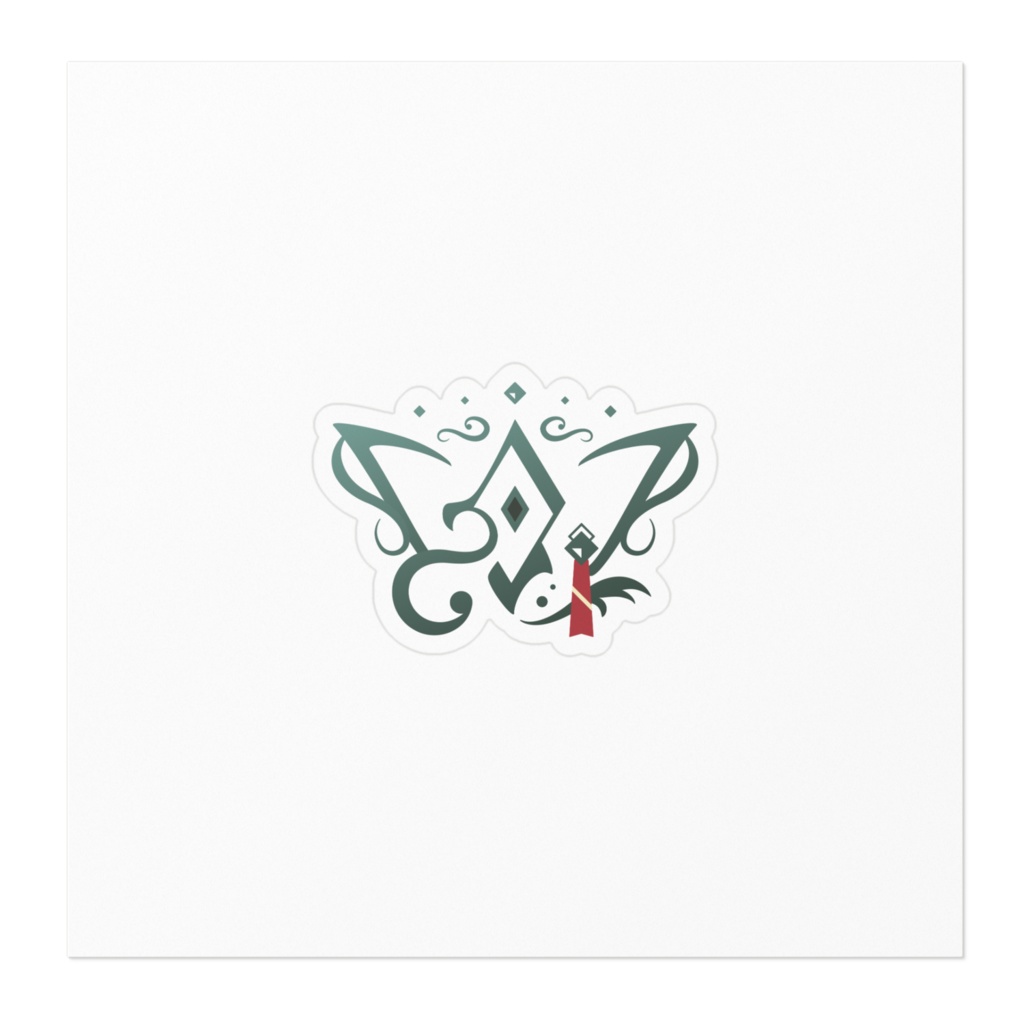 深街ミドリ シンボルロゴ ステッカー(ロゴのみ・名前なしver.)