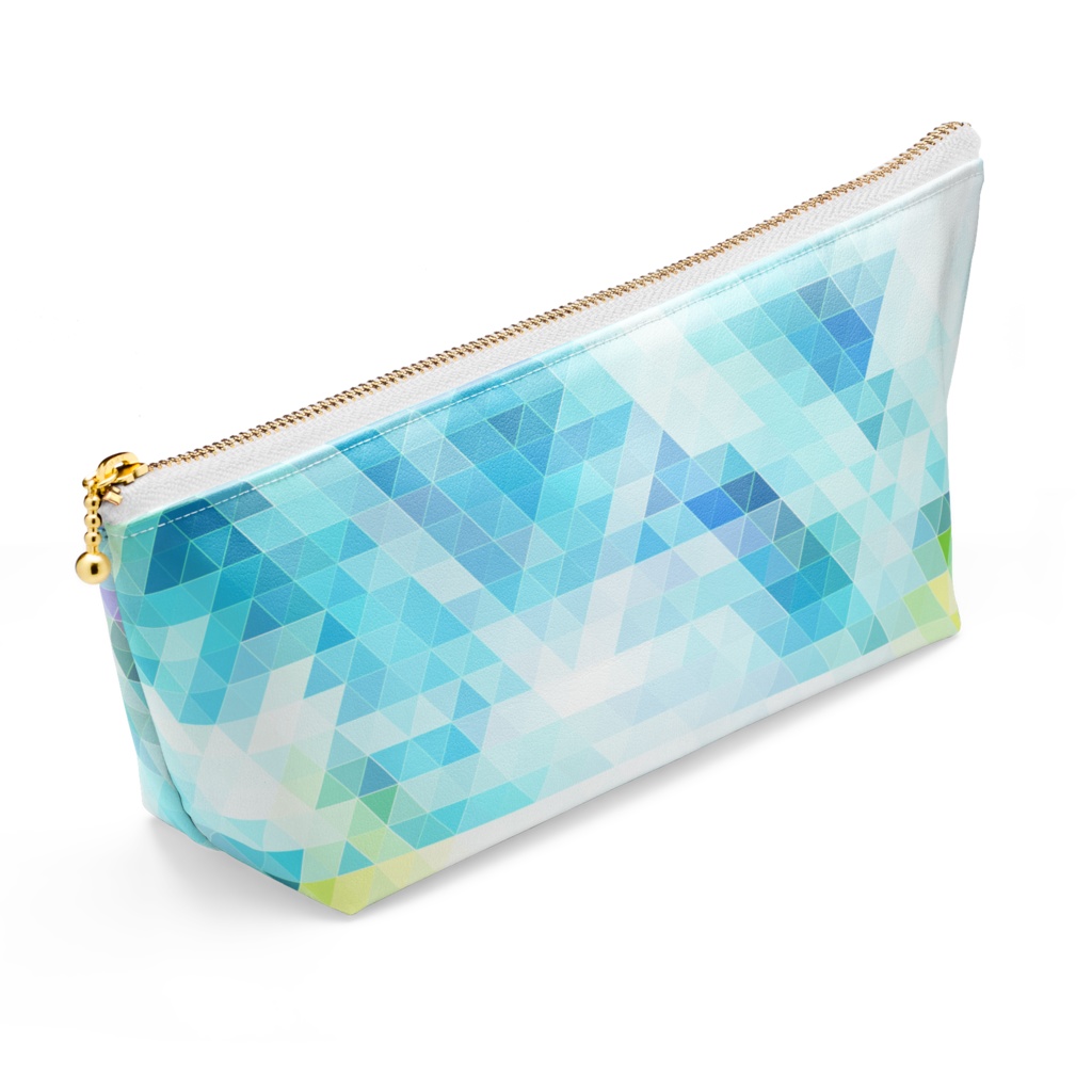 三角模様ポーチ