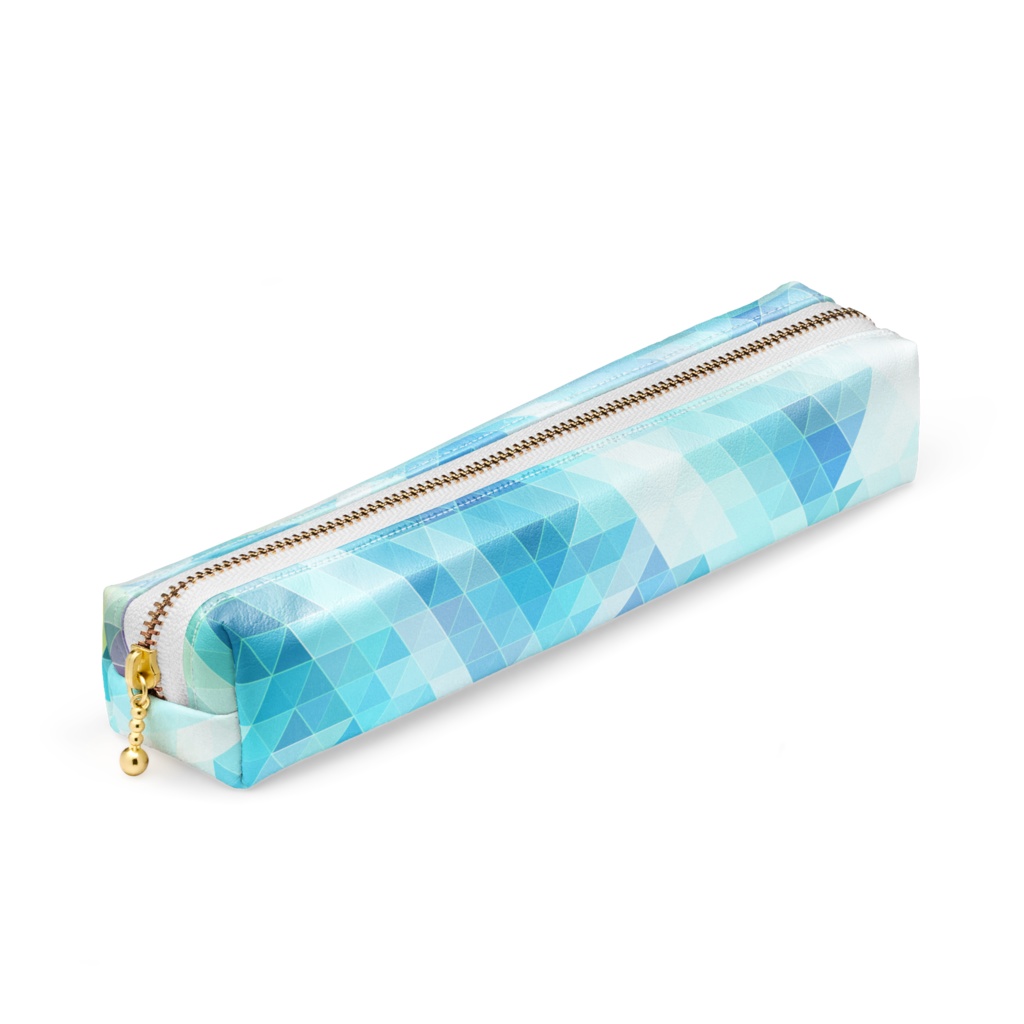 三角模様ペンケース