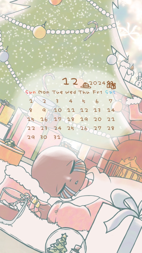 12月のカレンダー🎄💙🎁