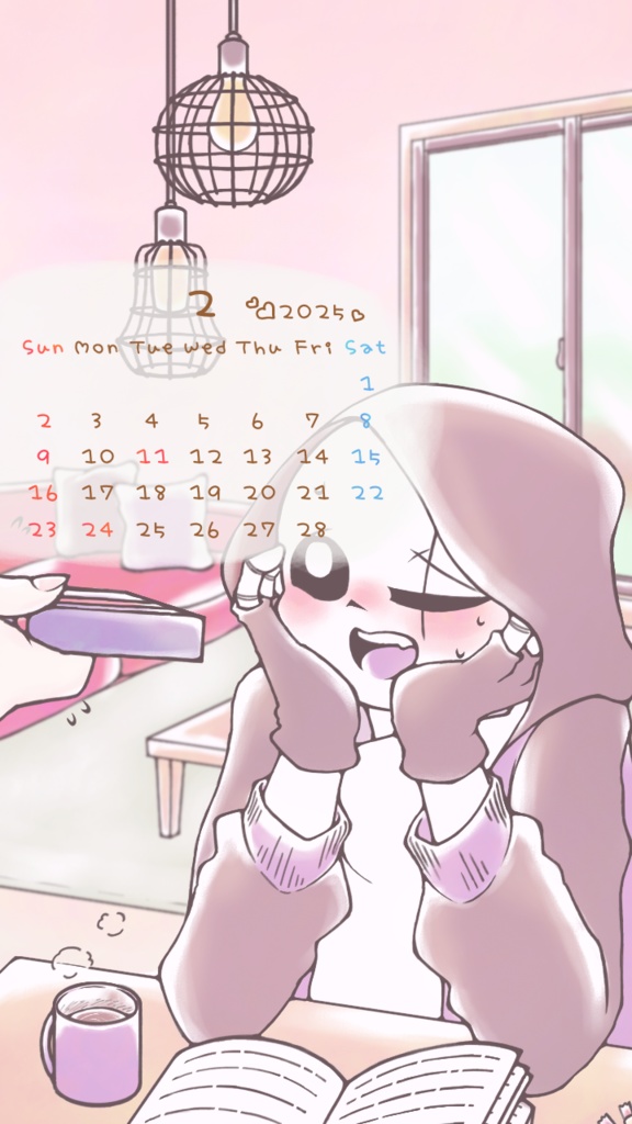 2月のカレンダー🍫💜🎁