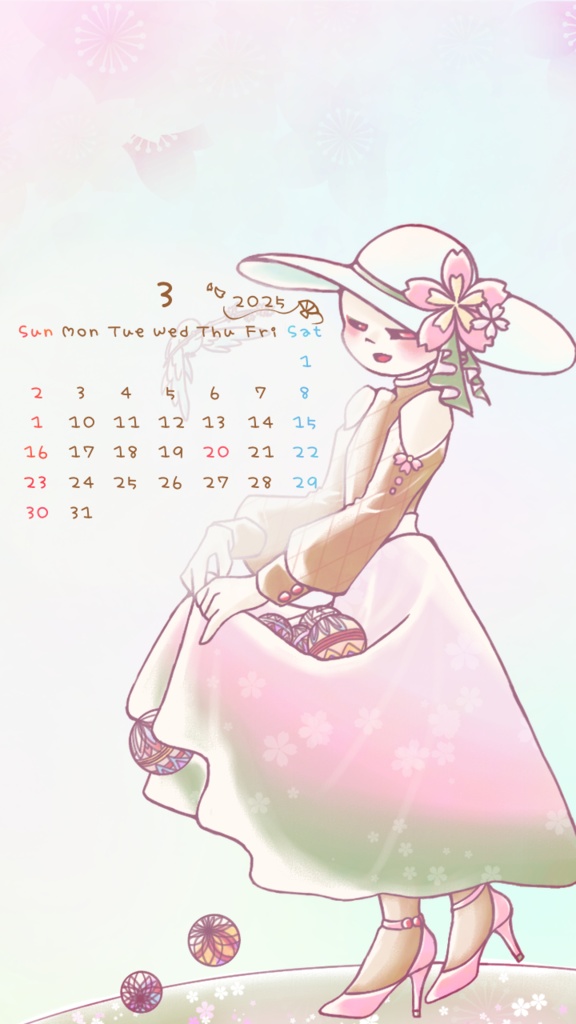 3月のカレンダー🌸💔🕊