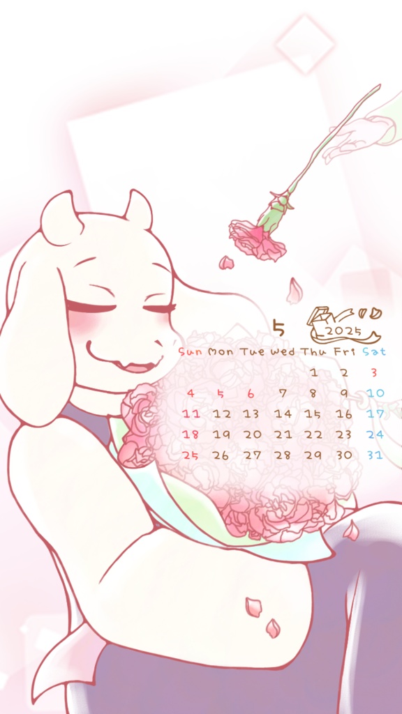5月のカレンダー💐💜💐