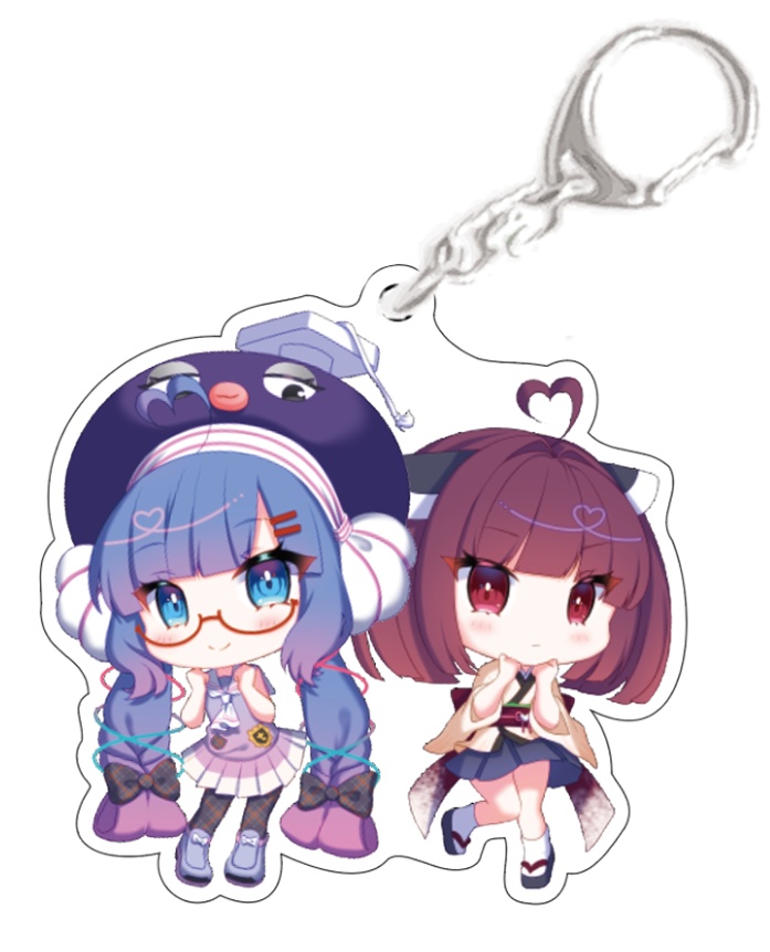 ウナきり　アクリルキーホルダー