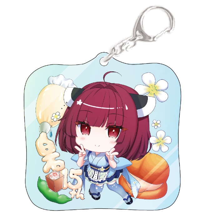 東北きりたん　オーロラアクリルキーホルダー