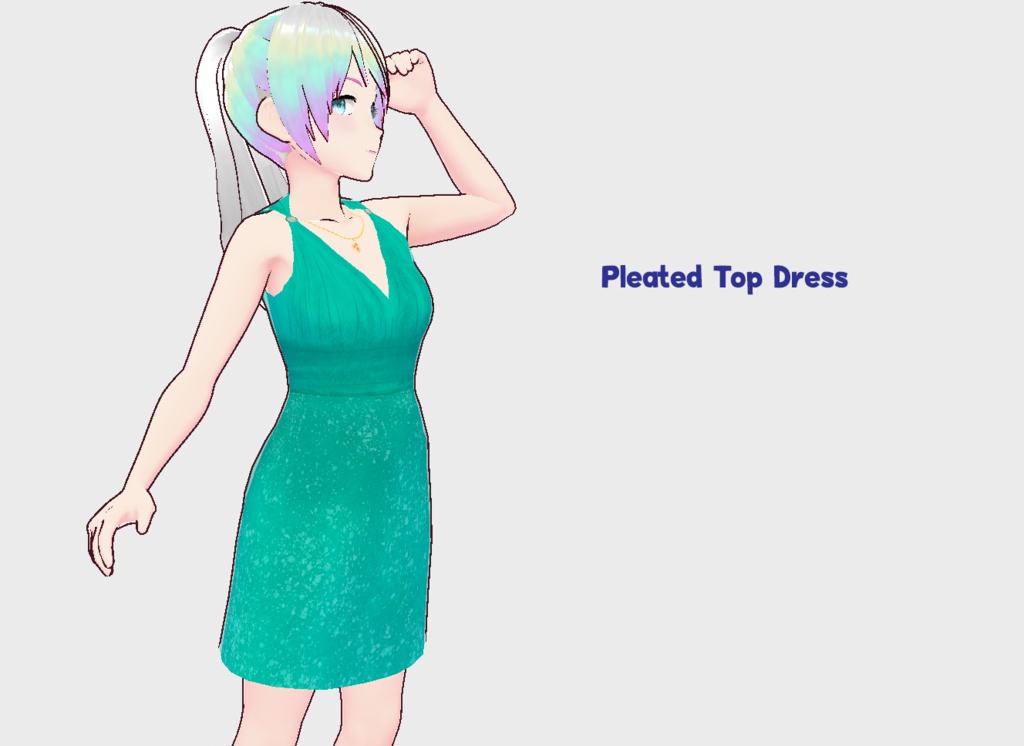 Pleated Top Dress