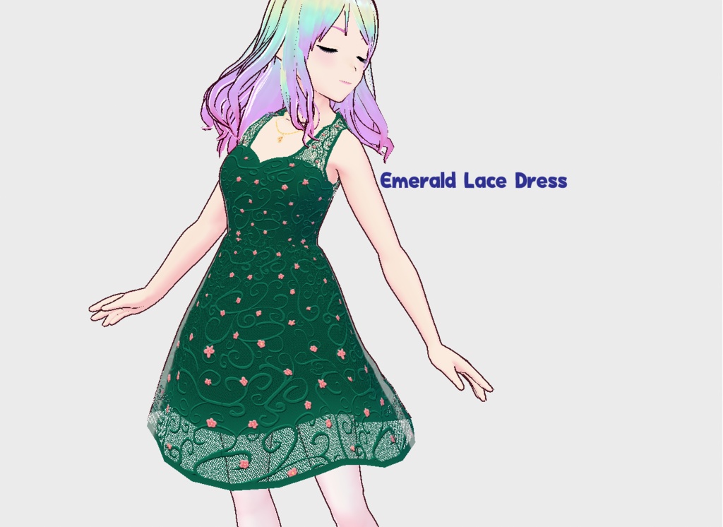Emerald Lace Dress