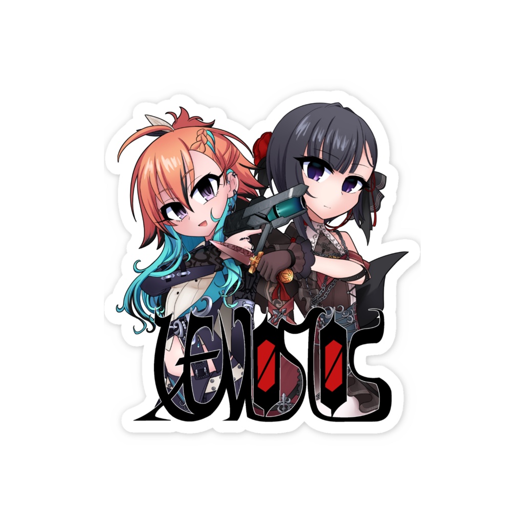 デレマス 二宮飛鳥 白雪千夜 ステッカー