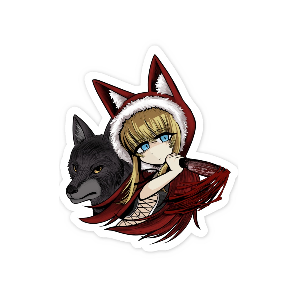 BLACKSOULS 紅ずきん ステッカー