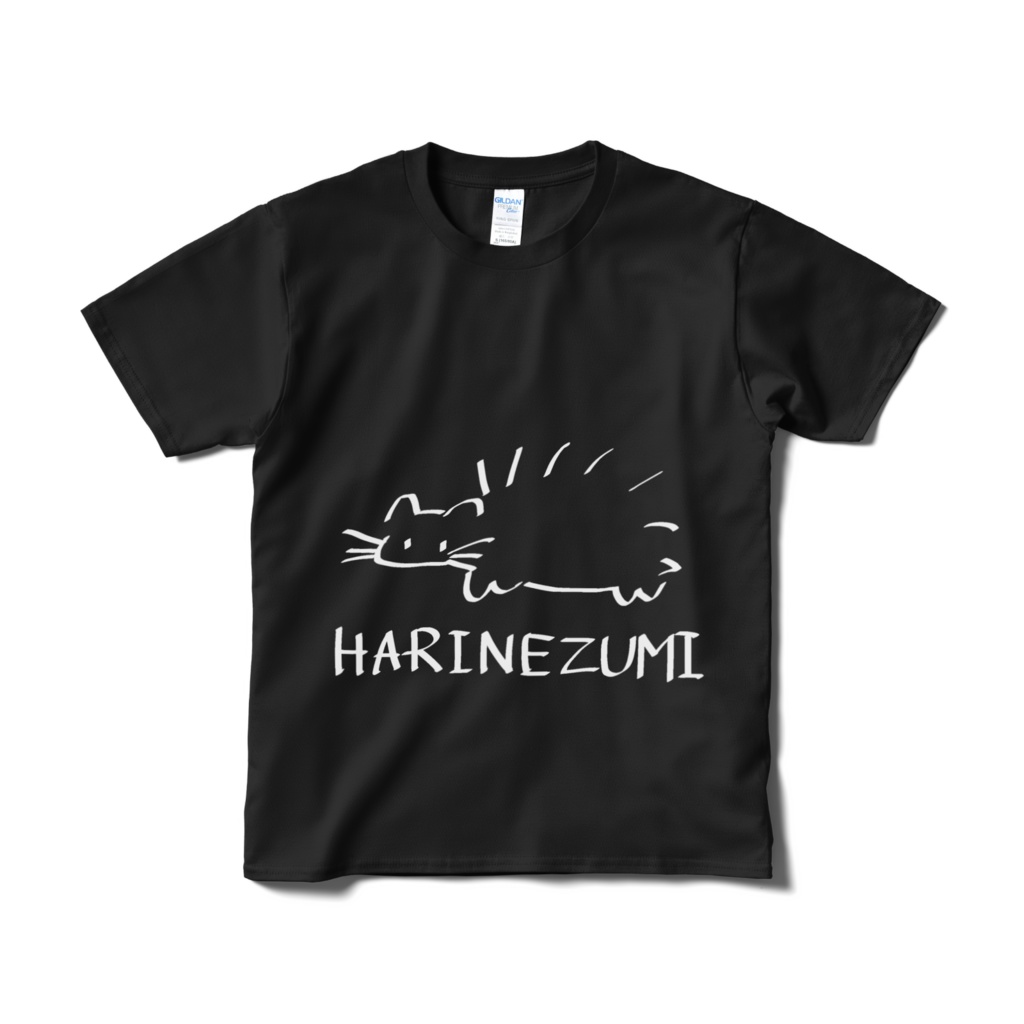 はりねずみシャツ(黒)