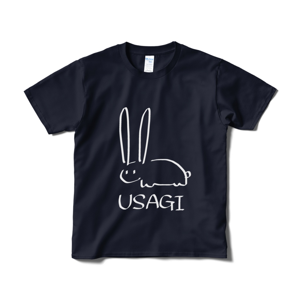 うさぎシャツ(ネイビー)