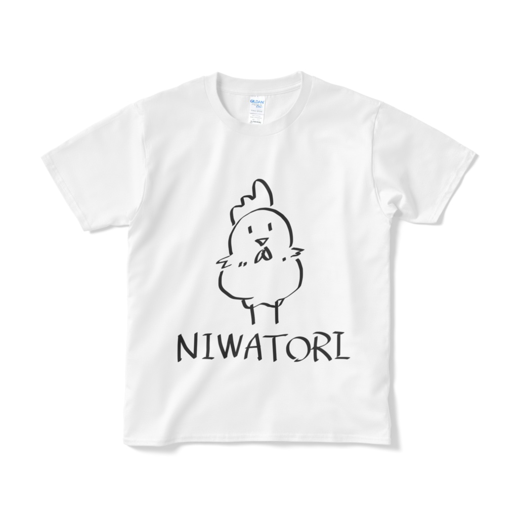 にわとりシャツ(白)