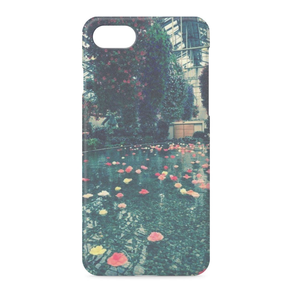水に浮かぶ花たち：iPhoneケース7/8/SE（第2・3世代）