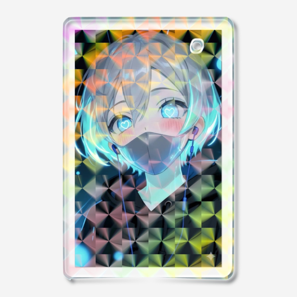 ホログラムキーホルダー(青)