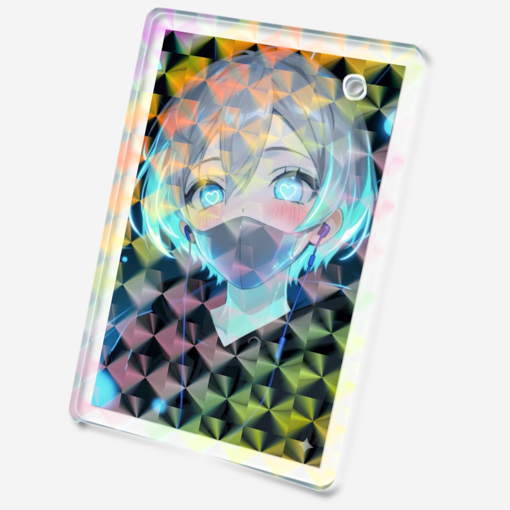 ホログラムキーホルダー(青)