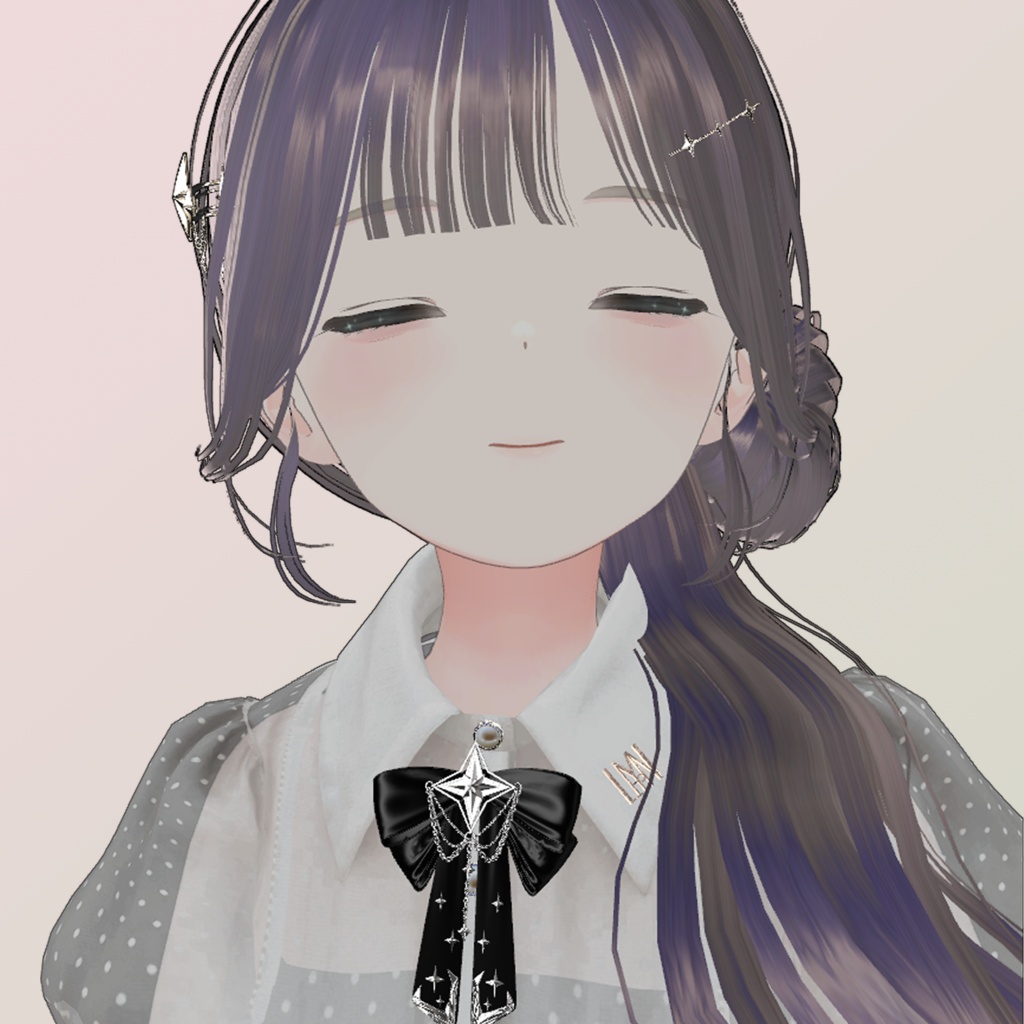 【VRChat向け】Stellar Accessories|揺れるブローチ&ヘアピン【3D・2D/lilToon】