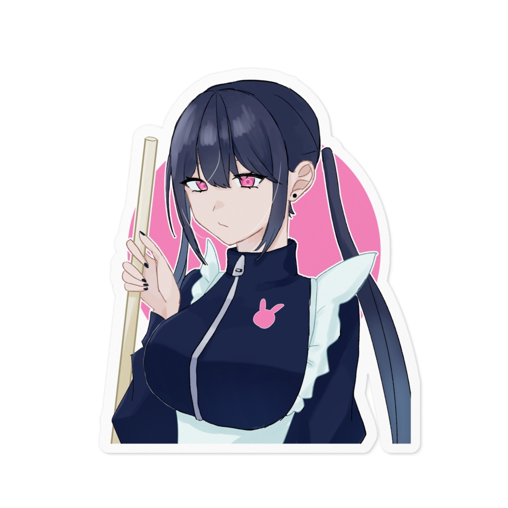 ジャージメイドちゃんステッカー